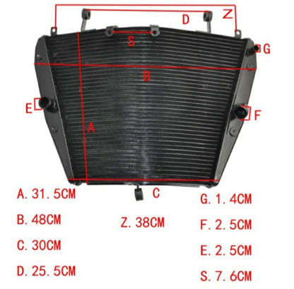 Radiator/ Water Tank For Honda CBR1000RR 2008-2016