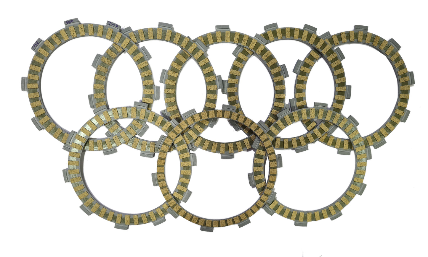 High Quality Paper Based Clutch Plates Suitable for Honda CBR600 2007-2016 Set of 7 Clutch Plates & 1 Friction