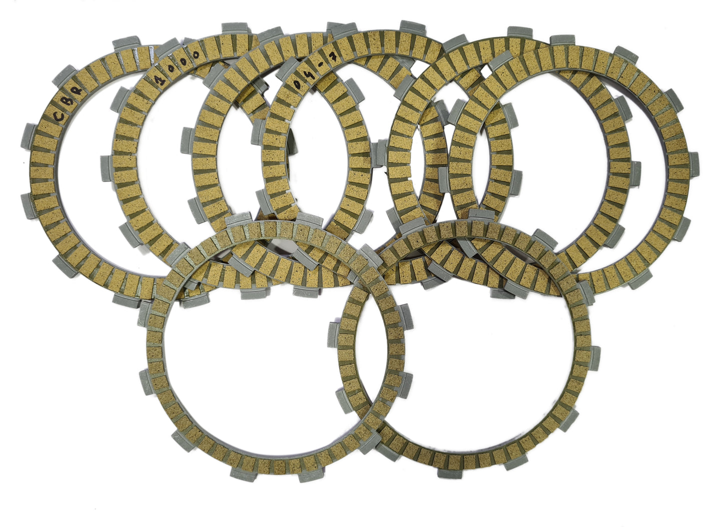 High Quality Paper Based Clutch Plates Suitable for Honda CBR1000 2004-2007 Set of 6 Clutch Plates & 2 Friction